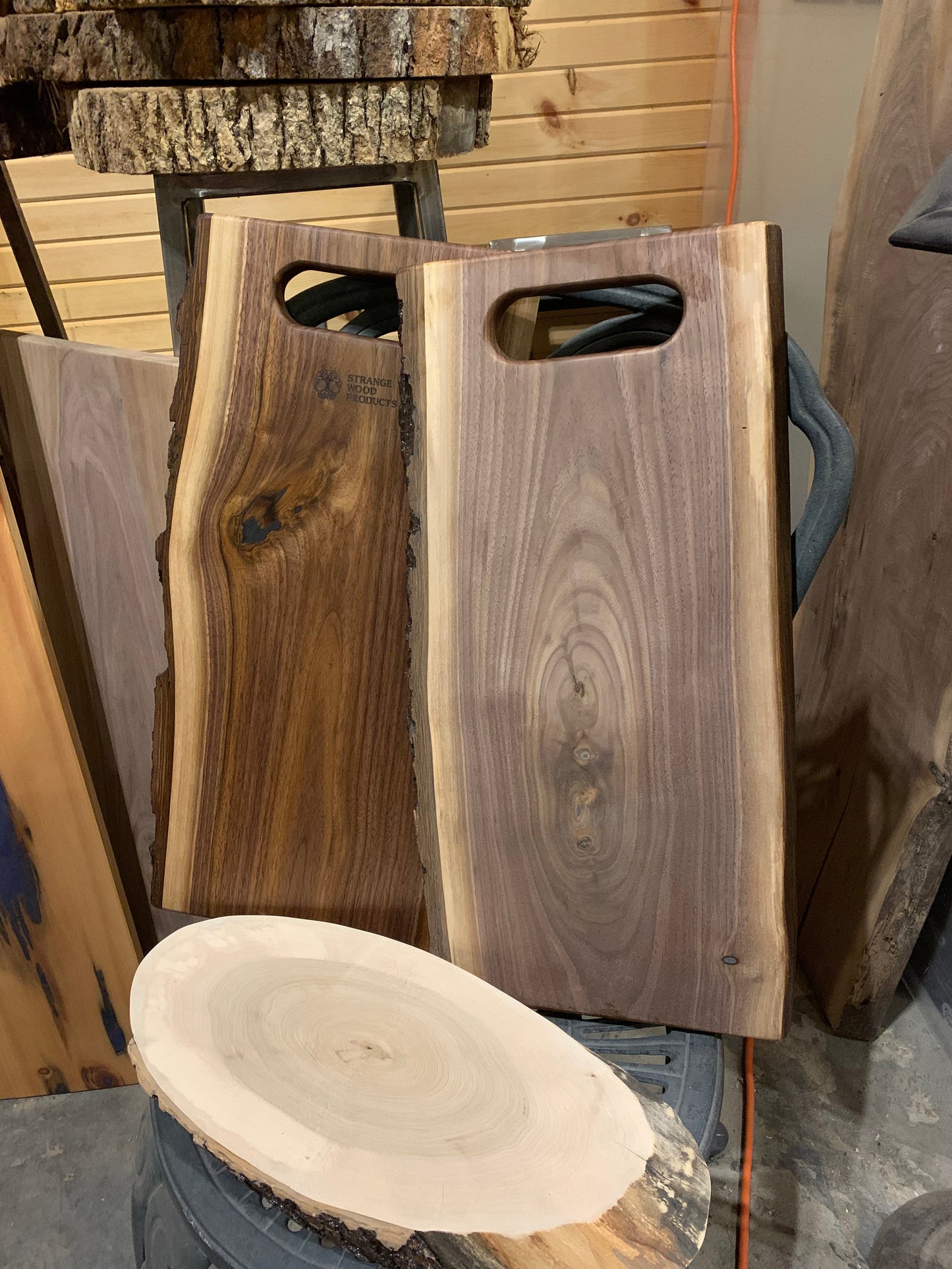 Hole-Handle Charcuterie Board