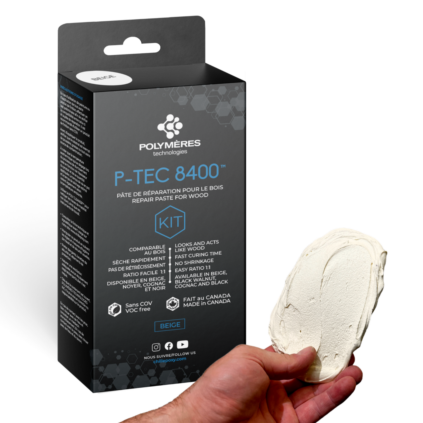 P-TEC 8400™ Wood Filler (Beige)